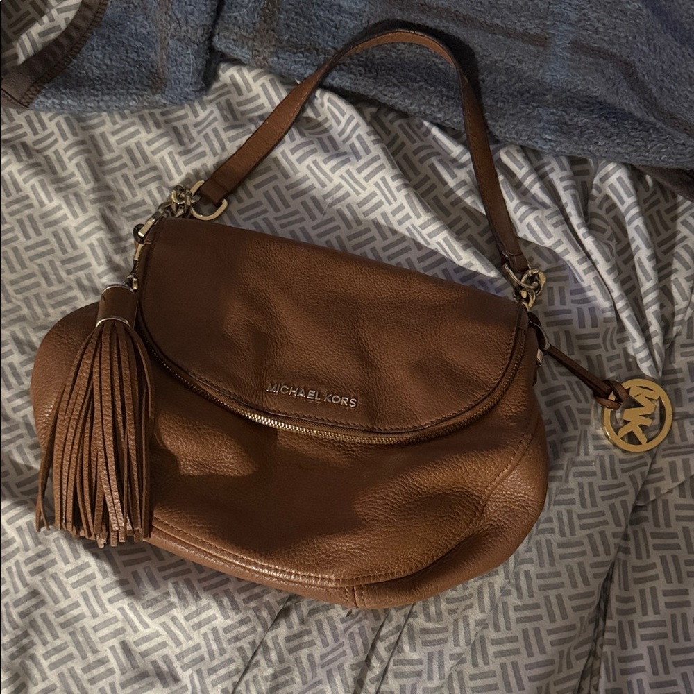 Michael Kors Tan Leather Shoulder Bag